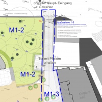 Der alte Haupteingang beim Kurparktreff soll aufgewertet werden. (Plan: Neumeyer)