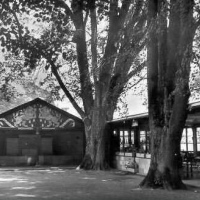 Der Löwenpavillon und die Wandelhalle im jahr 1926. (Foto privat)